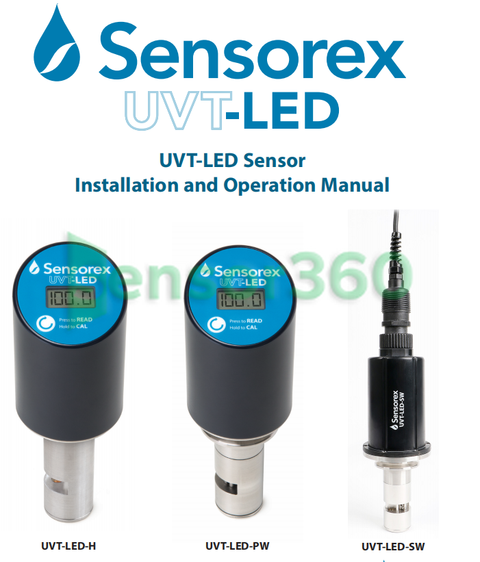 UVT-LED handheld UV transmittance sensor