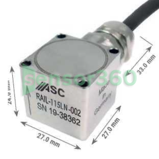 RAIL-315LN three-axis MEMS capacitive low noise IP68 90g