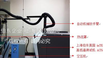 inTEST heat flow meter PCB board electronic chip high and low temperature testing