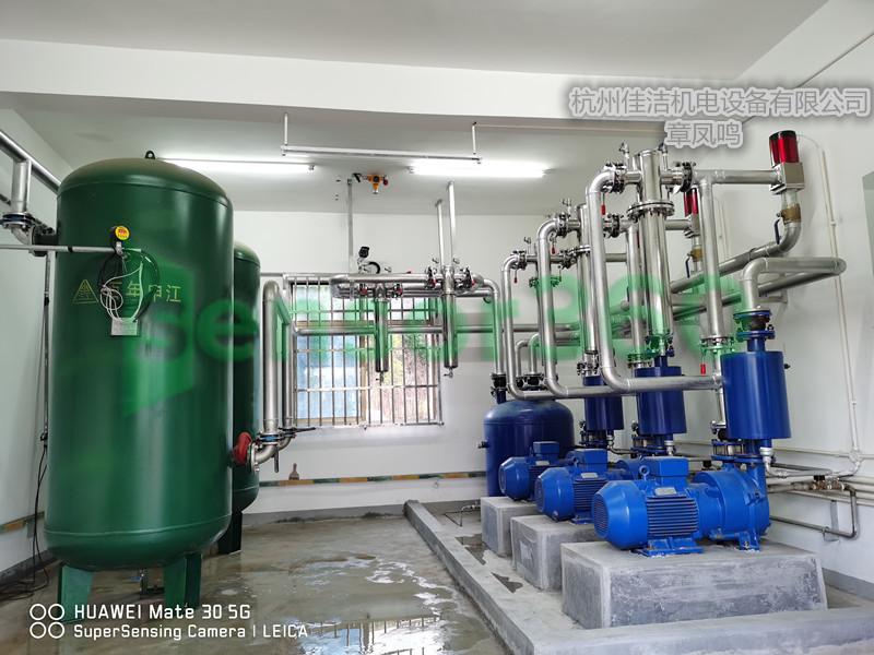 Negative pressure suction system exhaust gas emission sterilization device