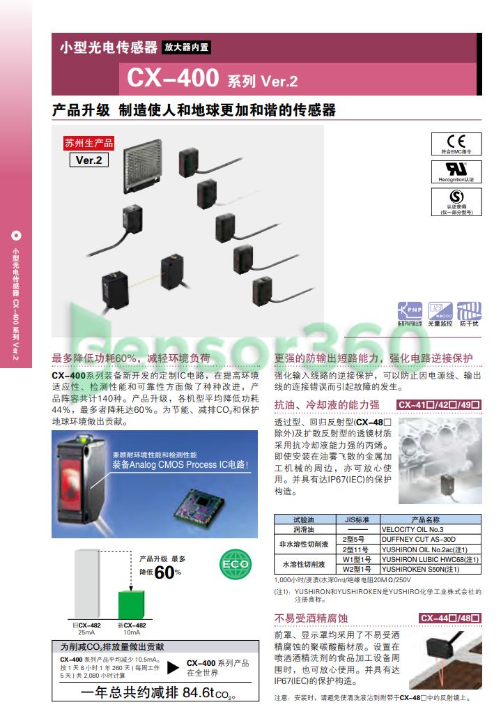 Panasonic sensor CX-425-C5 CX-412A-P-C05 EX-