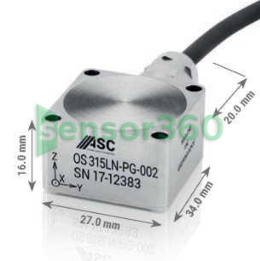 OS-315LN-PG three-axis MEMS capacitive low noise IP68 68g